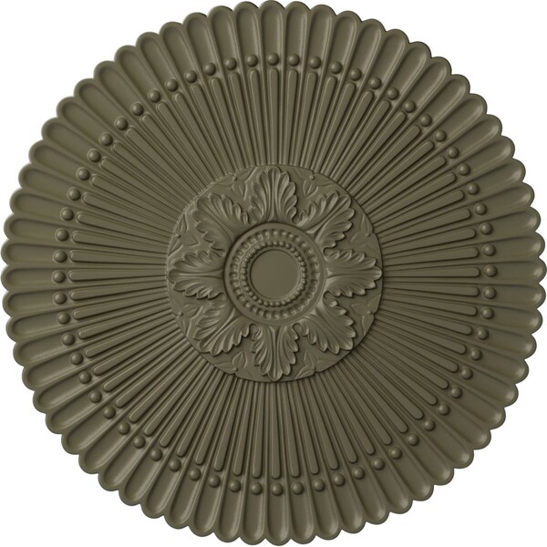Ekena Millwork Nexus Ceiling Medallion (Fits Canopies up to 2 3/4"), Hand-Painted Spartan Stone, 30"OD x 1 1/4"P CM30NESSF - main